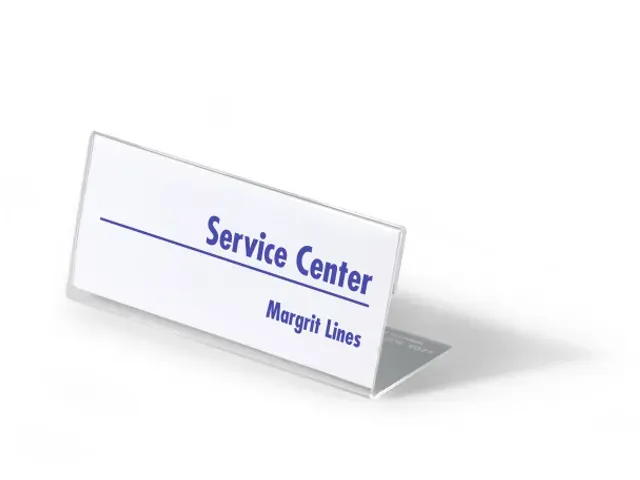 OUTLET Tafelnaambord 61x150mm Acryl Transparant