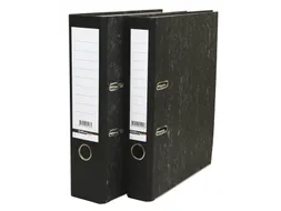 Ordner Qbasic A4 50mm karton zwart gewolkt