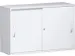 schuifdeurkast,HxBxD 770x1200x430mm,decor romp wit,decor front wit