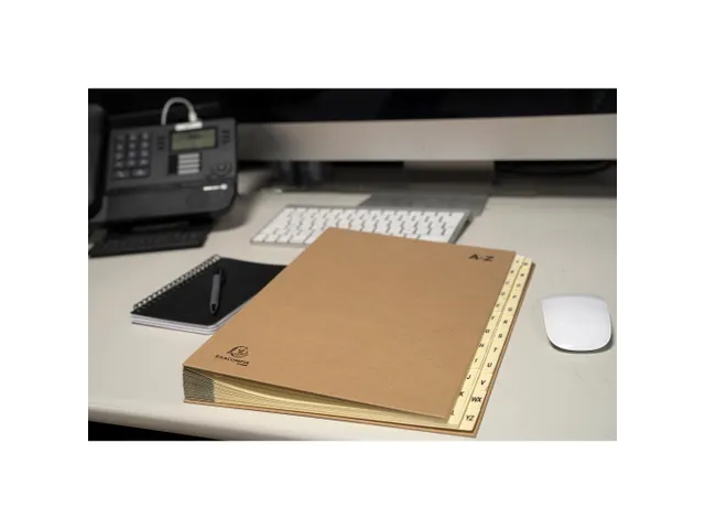 Trieur rigide 24 compartiments de A à Z Forever Kraft - A4 - Kraft br