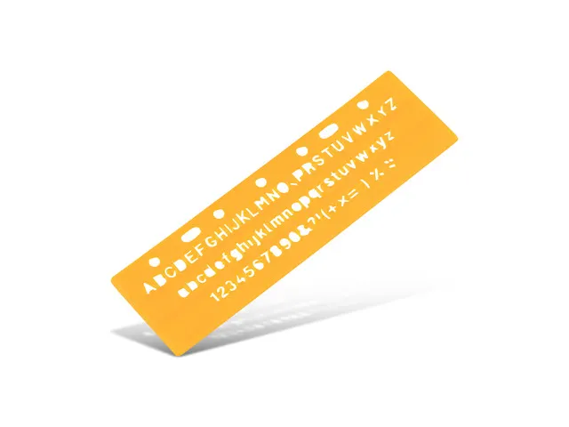 Sjabloon Standardgraph letters en cijfers 5mm
