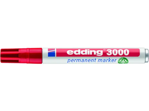 Viltstift edding 3000 rond rood 1.5-3mm