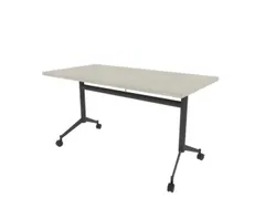 klaptafel,HxBxD 750x1400x700mm,hoekig,T-voet donkergrijs,ovale buis