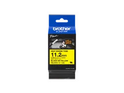 Brother HSE-631E krimpkous tapecassette zwart op geel 11.2mm
