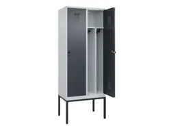 locker voor scheiding van kleding,HxBxD 2120x800x500mm,2vak