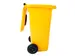 Container met rozet 120 Liter Geel