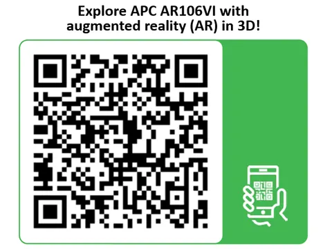 APC NetShelter WX AR106VI 6U+6U 19inch IT Wandkast met ventilatoren