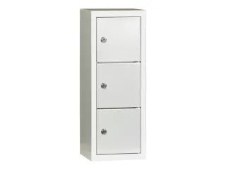 lockerkast,HxBxD 598x225x200mm,1x3vakken,RAL7035,front RAL7035 - 2