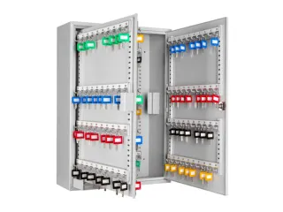 Sleutelkast HxBxD 550x380x140mm 150 Haakjes 1 Deur 1 Wand RAL7035 - 5