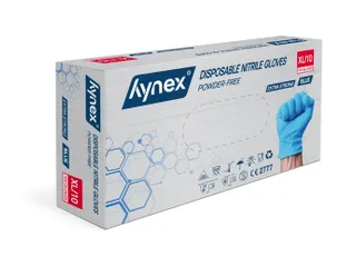 Handschoen Hynex nitril XL blauw 5gr extra sterk 100 stuks - 2