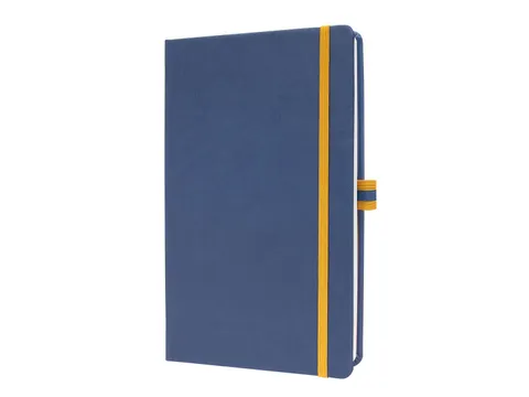 Cahier Linescape A5 bleu ligné couverture rigide