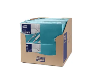 Tork 477845 Lunchservet Advanced Blauwgroen 33x33cm - 3