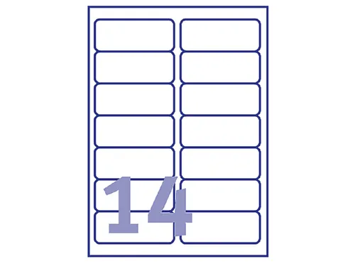 Adresetiket Avery QuickPeel L7163-40 99.1x38.1mm Wit 560 stuks