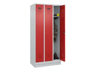 locker,HxBxD 1950x900x500mm,3vak,vak B 300mm,cil.-slot,sokkel - 1