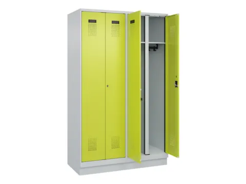 locker voor scheiding van kleding,HxBxD 1950x1200x500mm,4vak