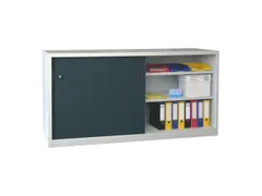 schuifdeurkast,HxBxD 1000x2000x600mm,RAL7035,front RAL7016