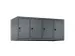 opzetkast,v. locker,4vak.,vak B 300mm,HxBxD 500x1200x500mm