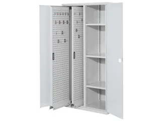 verticale kast,HxBxD 1950x1000x600mm,vleugeldeur,RAL5010 - 1