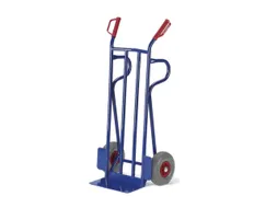 steekwagen 250kg steekplaat 400x180mm steunbalken staal TPE-banden