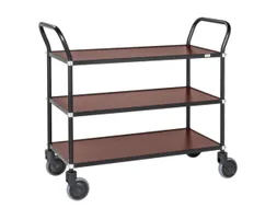 tafelwagen,draagverm. 250kg,3xhouten plaat,laadvl. LxB 950x430mm