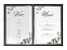 Porte-menu Sigel A4 gris foncé avec insert bambou pour 8 feuilles