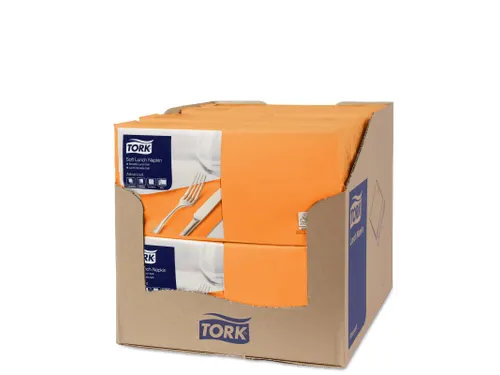 Tork 477870 Soft Lunchservet Advanced Oranje 33x33cm