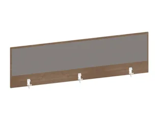 baliepaneel,v. bureau,aanbouw achter,B 1600mm,NT-cherry,BN8078-grijs - 1