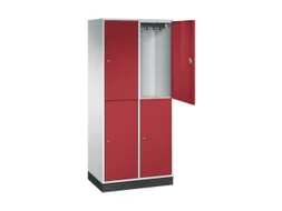 grootvolume garderobekast,RAL 7035/RAL 3003,HxBxD 1950x820x500mm