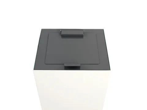 V-Part Top met klepdeksel voor Modulaire Afvalbak 85 en 90 L Grijs