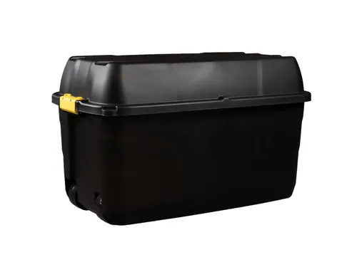 Robuuste Opbergbox Zwart 75 liter Met Wielen