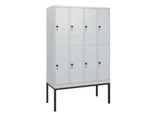 dubbeldekse locker,HxBxD 1950x1200x500mm,4x2vak.,vak B 300mm - 1