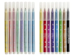 Viltstiften Eberhard Faber glitter assorti doos á 16 kleuren - 10