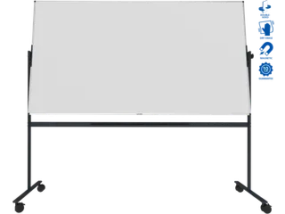 Legamaster UNITE kantelbaar Whiteboard 120x220cm zwart onderstel - 4