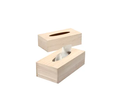 Tissuedoos Creativ Company 27x14x8cm hout