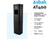 Cendrier avec poubell BRASK AT400 Noir 20L