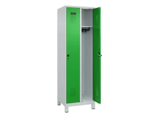 locker,HxBxD 1950x600x500mm,2vak,vak B 300mm,draaigrendel,voeten - 2