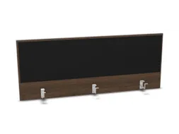 opzetpaneel bureau aanbouw achter NV bruin hickory BN8033-zwart 1400mm