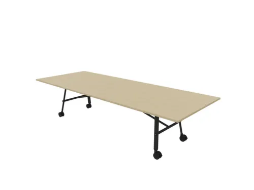 klaptafel,HxBxD 750x3200x1200mm,hoekig,4voeten donkergrijs,ovale buis
