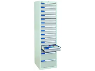 ladekast,HxBxD 1800x500x500mm,15lade(n),centr. vergrendeling - 2