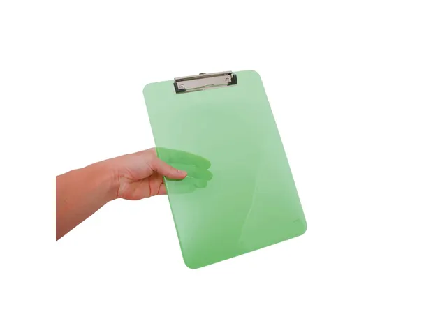 Klembord MAUL A4 staand transparant PS neon groen