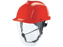MSA V-Gard 950 veiligheidshelm, ABS, rood, per stuk, niet geventileerd
