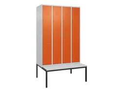 Dubbeldekse dekenkist,HxBxD 2120x1200x815mm,4x2vak.,vak B 300mm
