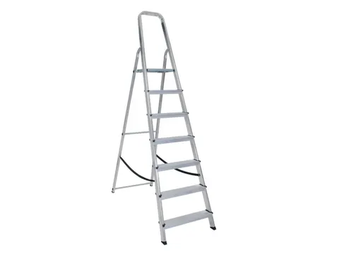aluminium beugelladder eenzijdig 7treden stand H 1 425m aluminium