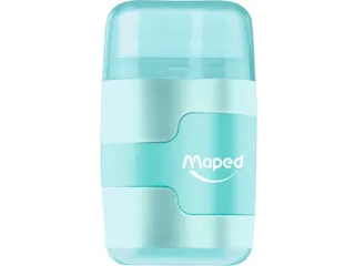 Puntenslijper Maped Connect 2-gaats met gum display à 20 stuks pastel - 7