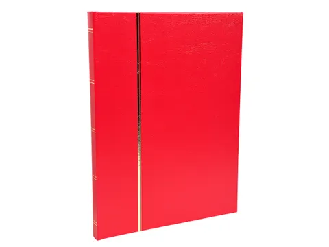 Postzegelalbum 32bl 16 ,5x22,5cm rood