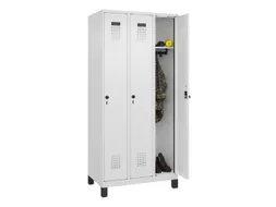 locker,HxBxD 1950x900x500mm,3vak,vak B 300mm,draaigrendel,voeten