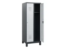 schoollocker,HxBxD 1630x600x500mm,2vak,vak B 300mm,cil.-slot,voeten