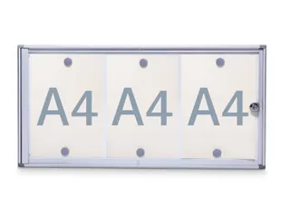 Vitrine Maulextraslim 3xa4 Aluminium Binnen - 1