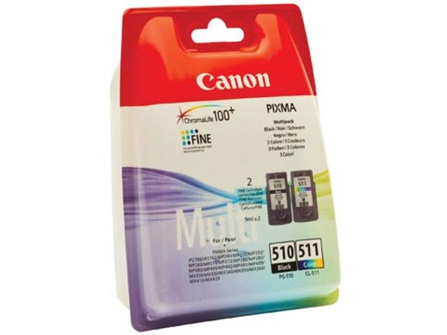 Canon PG-510/CL-511 4-kleureninktcartridge + fotopapier 2970B010 220 ...