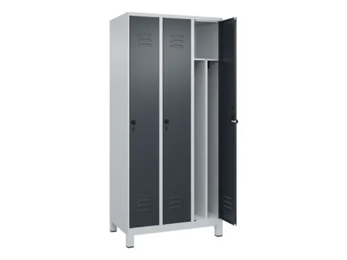 locker voor scheiding van kleding,HxBxD 1950x900x500mm,3vak